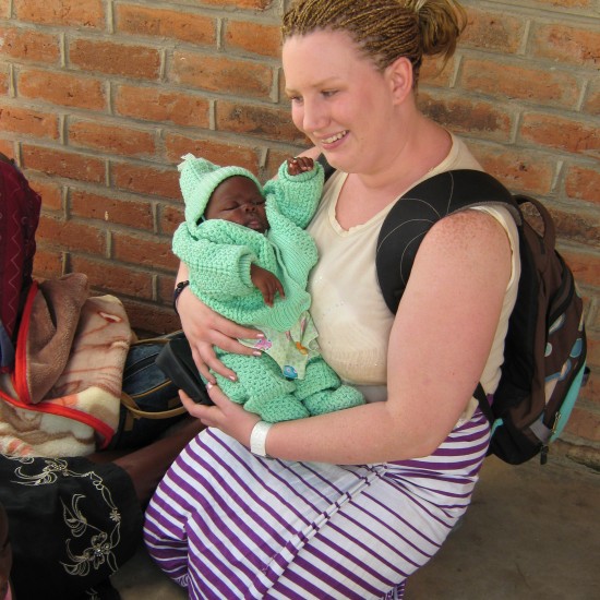 Jacquie Ryan with Malawian baby 2009