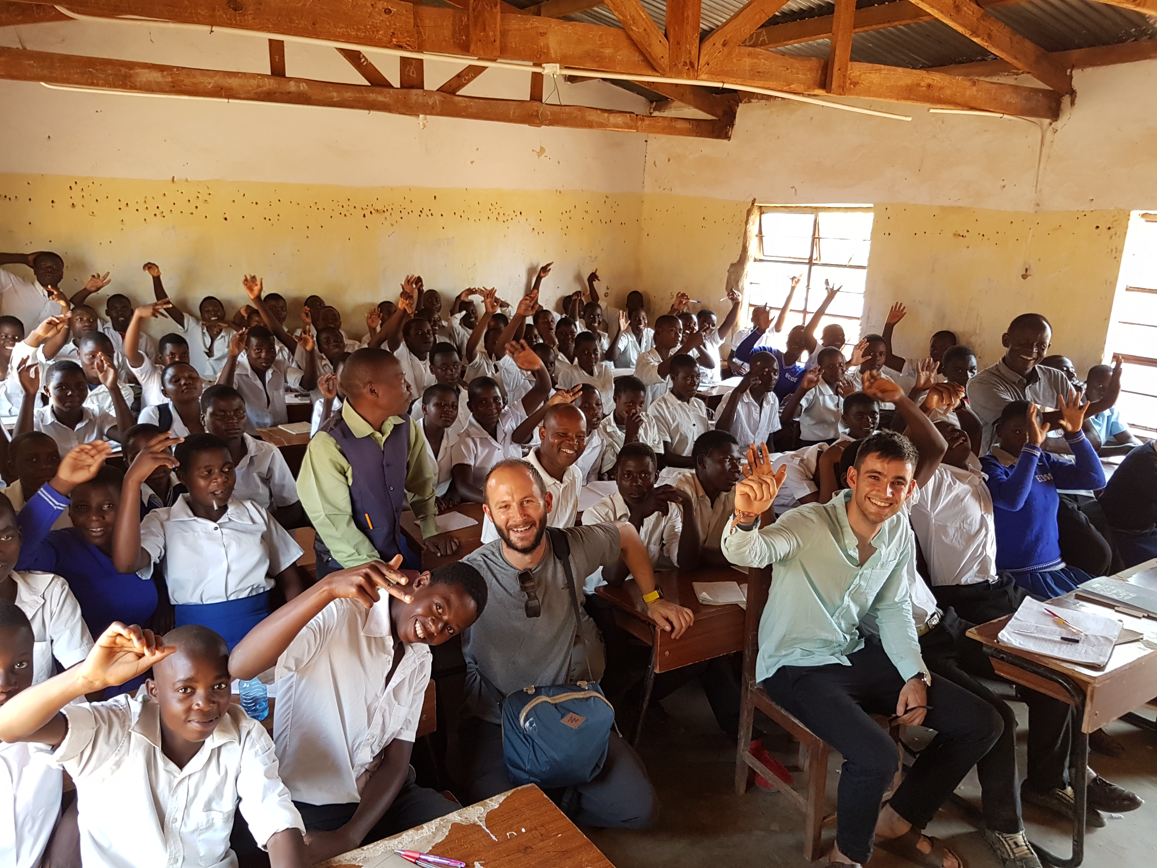 Class at Enyezini school inside